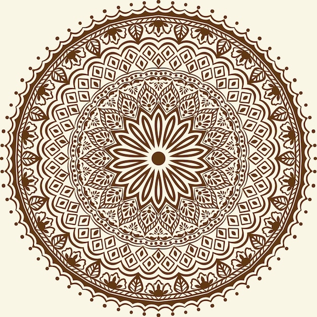 ornamental round lace with damask and arabesque elements