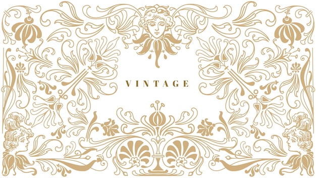 Free vector ornamental vintage background