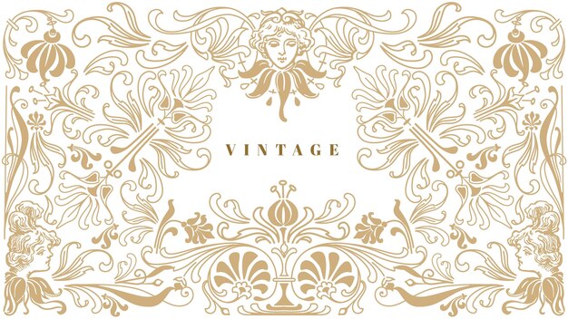 Ornamental vintage background