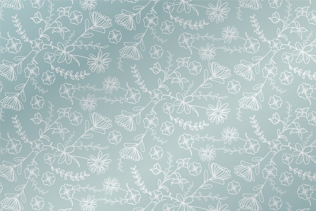 Free vector ornamental vintage floral background