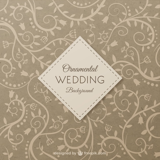 Ornamental wedding background