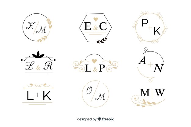 Monogram letter Vectors & Illustrations for Free Download