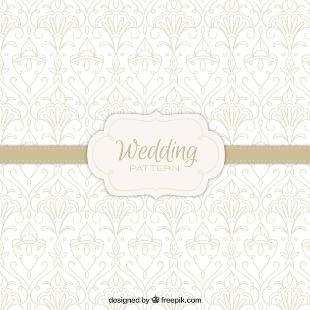Free Vector ornamental wedding pattern