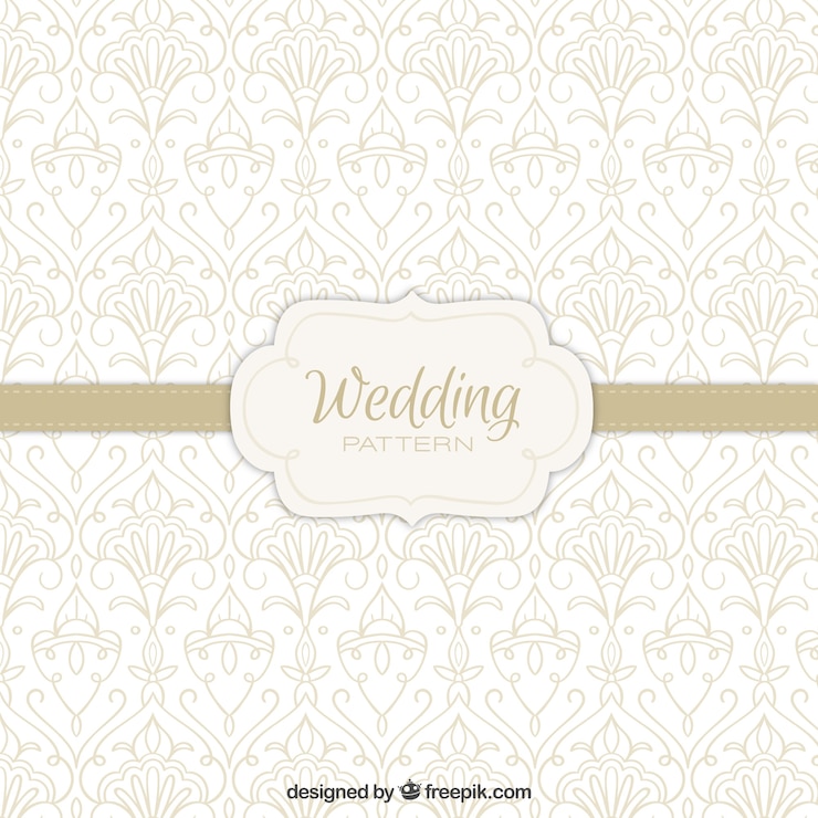 Free Vector ornamental wedding pattern