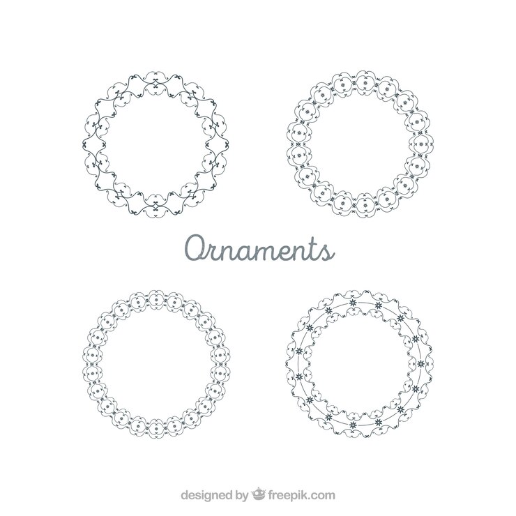 Free Vector ornaments circular