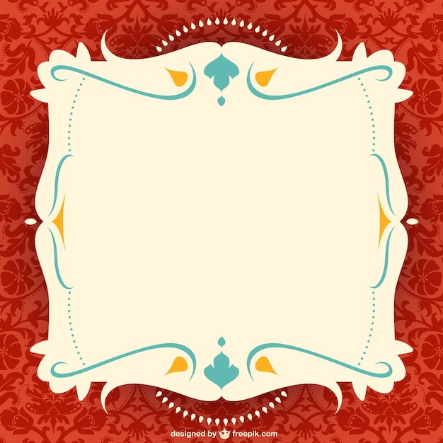 Vettore gratuito ornate frame vector