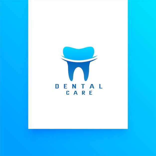Vettore gratuito modello di affari di logo del dente di cura dentale di ortopedia