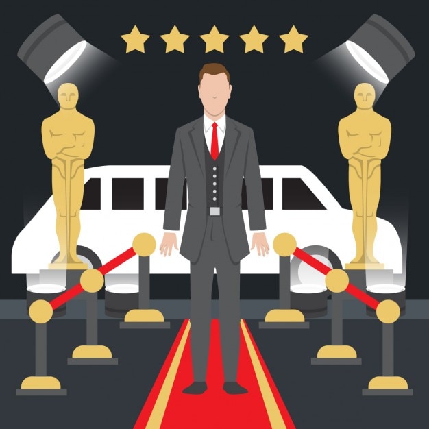 Free vector oscar awards illustration