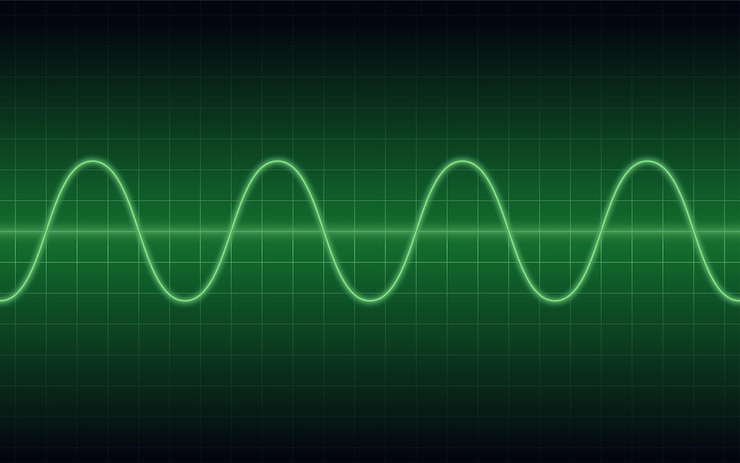 Free Vector oscilloscope sine waveform