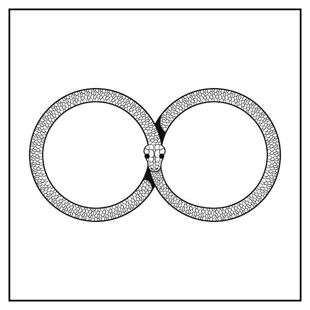 무료 벡터 ouroboros 기호 그림