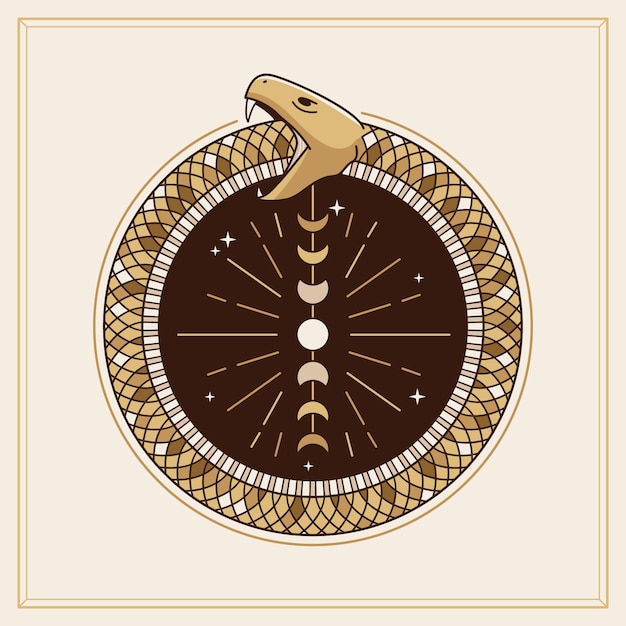 Ouroboros symbol illustration