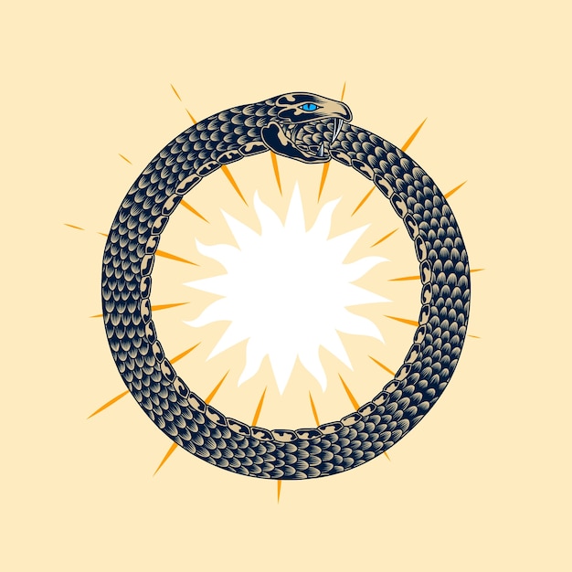 Ouroboros symbol illustration