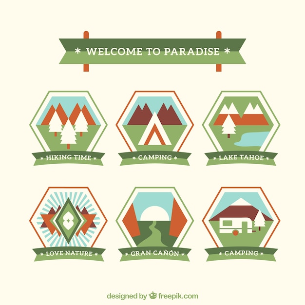 Outdoor adventure badges