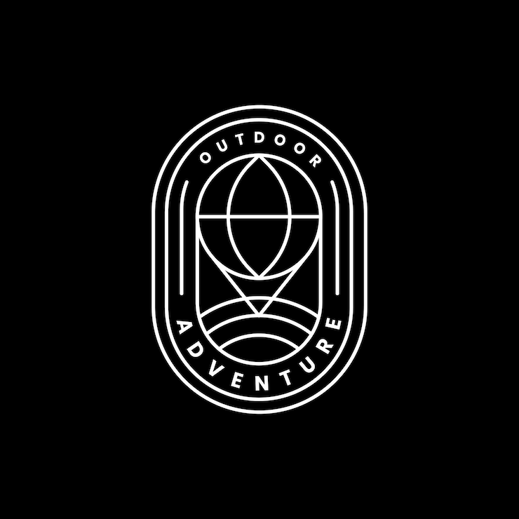Free Vector outdoor adventure logo badge template