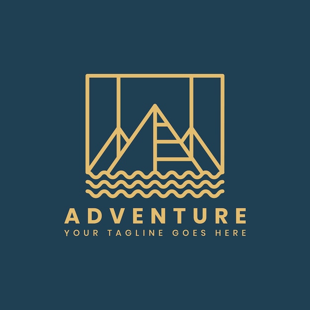 Outdoor adventure logo badge template