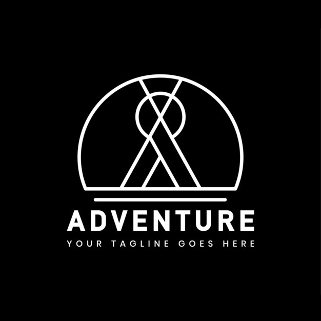 Outdoor adventure logo badge template