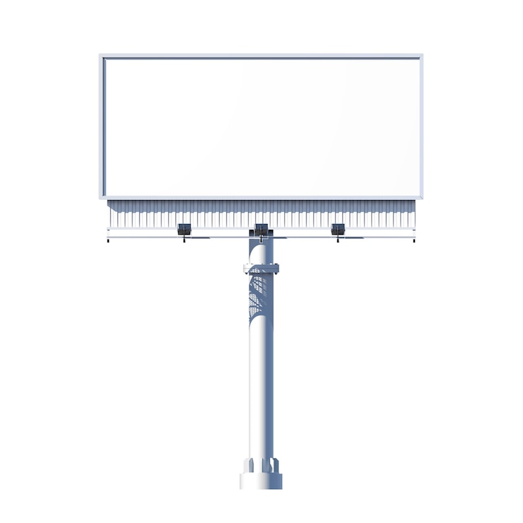 Free Vector outdoor billboard isolated
