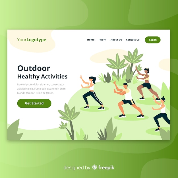 Outdoor landing page