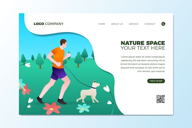Outdoor sport landing page