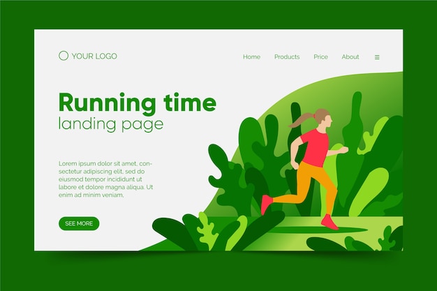 Outdoor sport template landing page