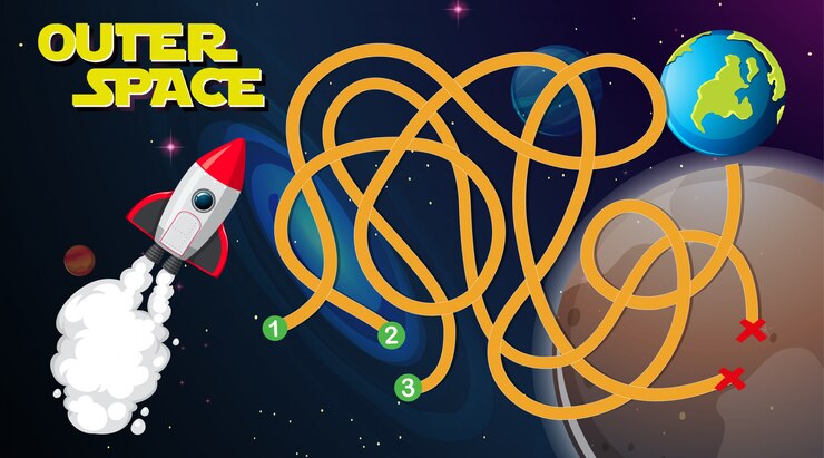 Free Vector outer space game 