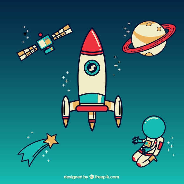 Free vector outer space