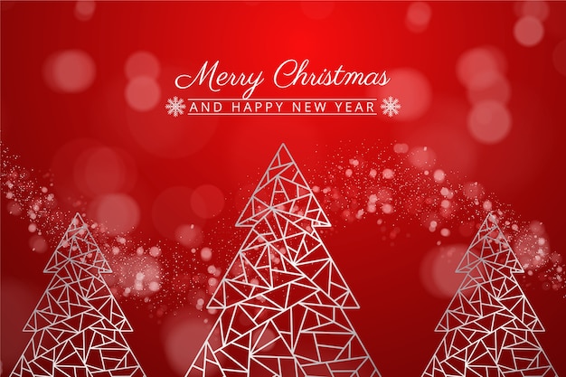 Free vector outline style christmas background