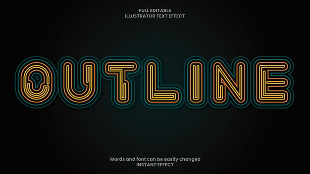 Outline Text Effect