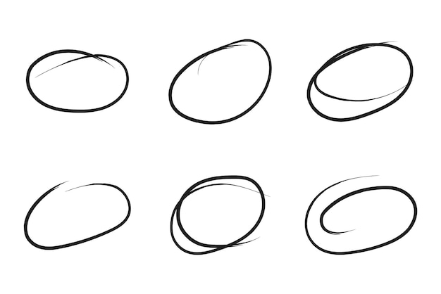 Free vector oval brushes 1