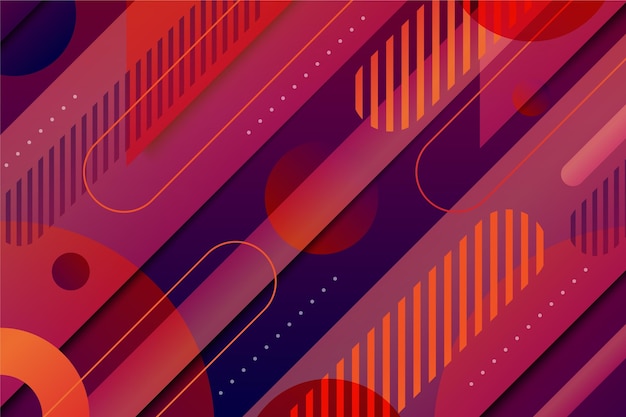 Free vector overlapping forms background