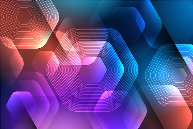 Free vector overlapping forms wallpaper