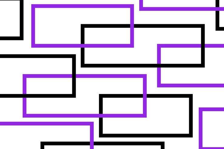 Free Vector overlapping rectangles pattern
