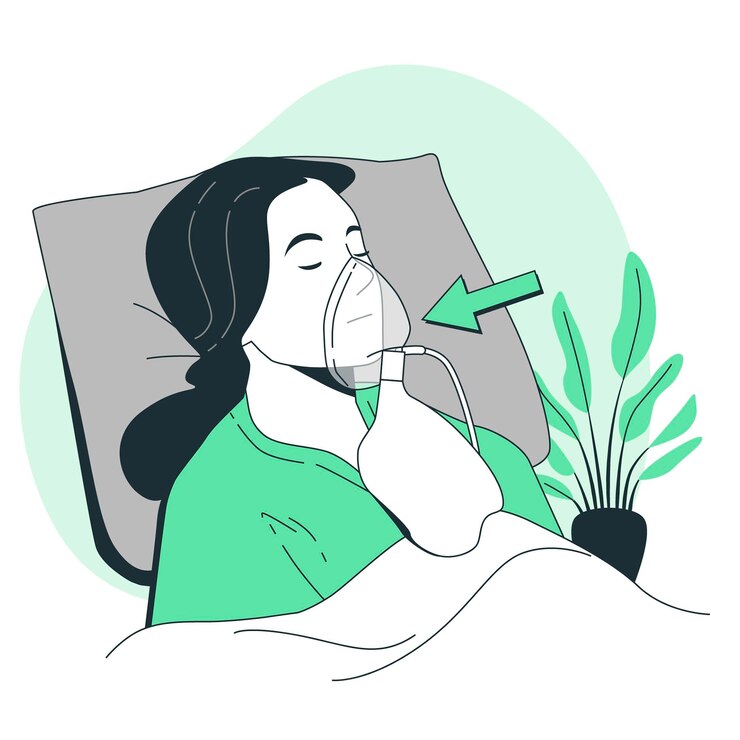 Free Vector oxygen mask concept illustration