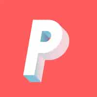 Free vector p letter