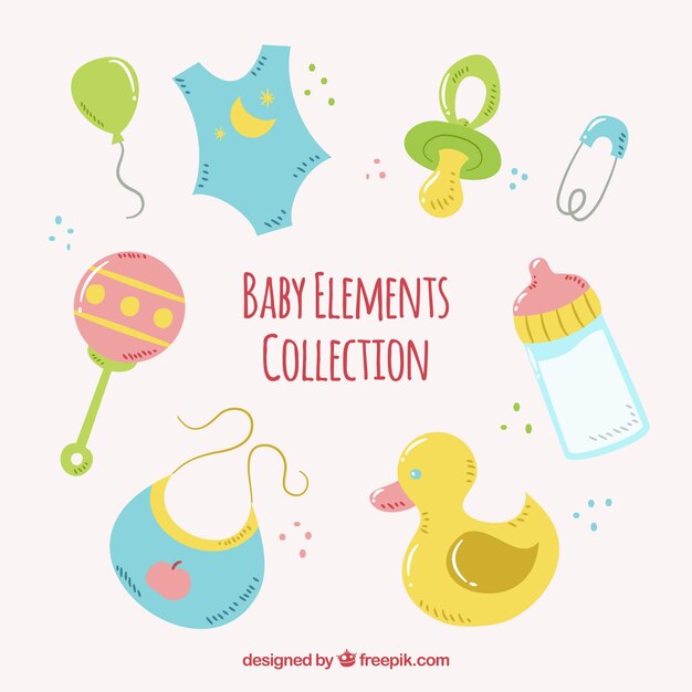 Pack of baby elements