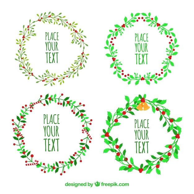 Free vector pack of christmas decorative elements