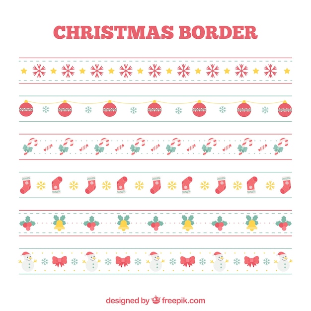 Free vector pack of christmas decorative elements