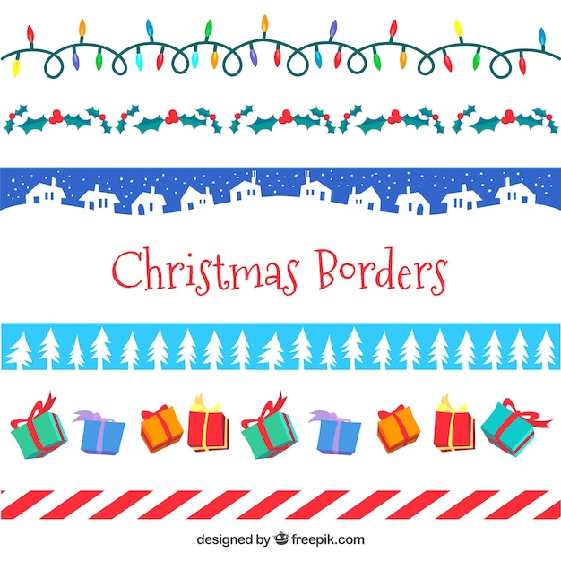 Pack of christmas decorative elements