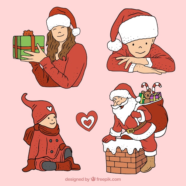 Pack of christmas illustrations