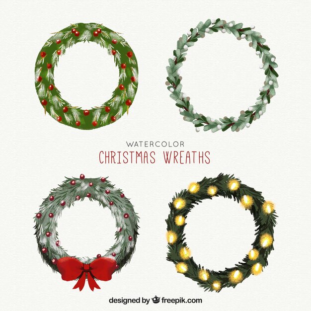 Pack of christmas wreaths