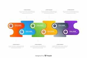 Free vector pack of colorful infographic steps