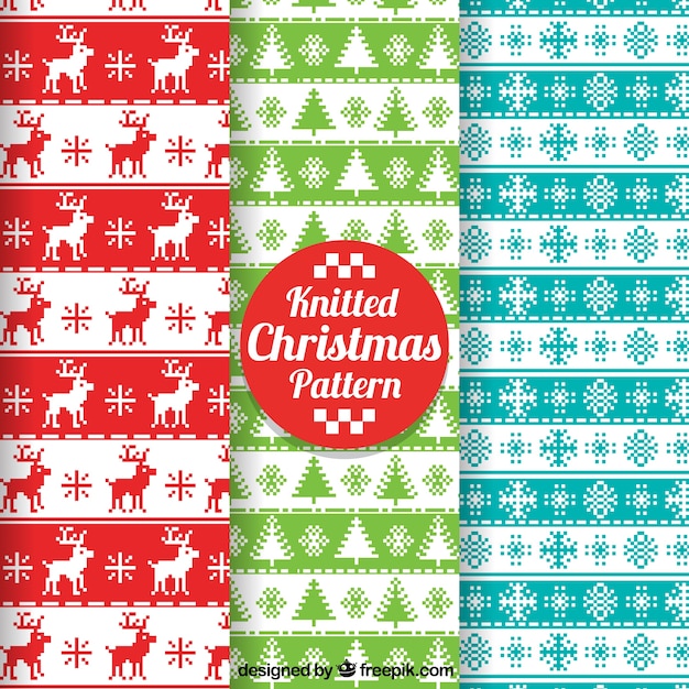 Pack of cross stitch christmas patterns