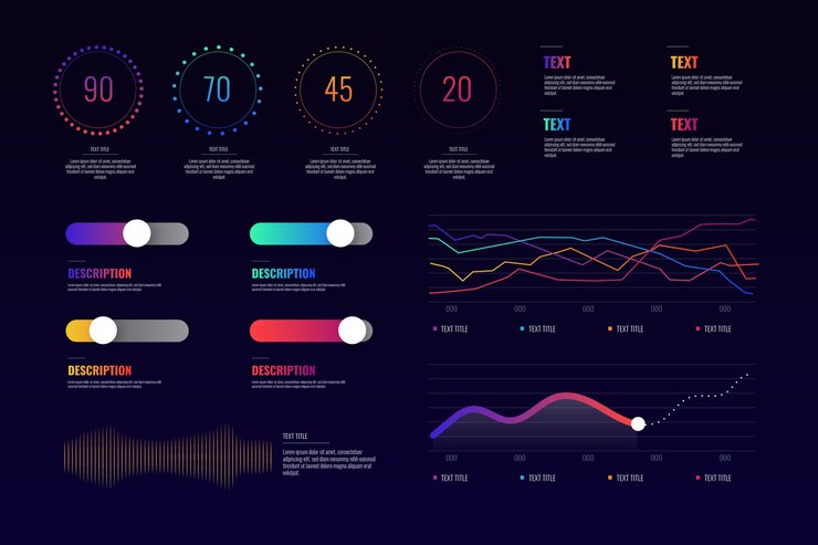 Free Vector pack of dashboard elements