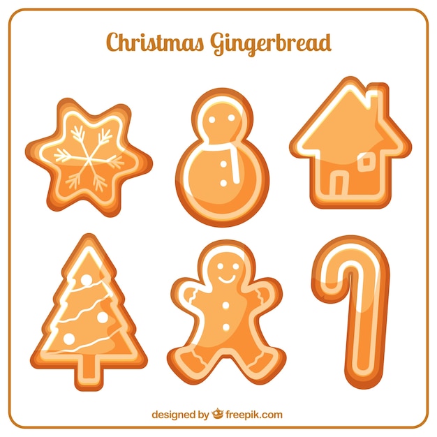 Pack of decorative and delicious gingerbread cookies