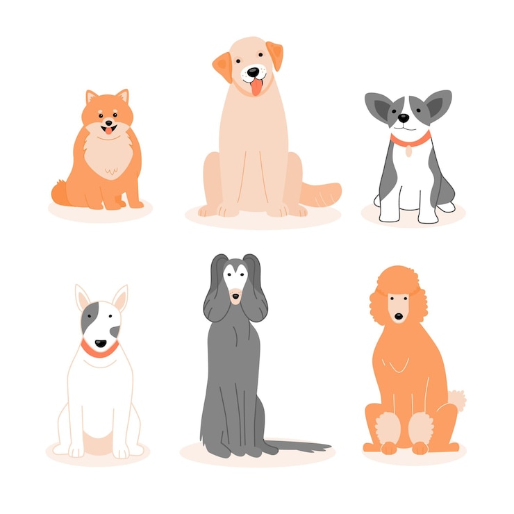 無料Vector さまざまな愛らしい動物のパック