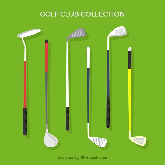 Пакет различных гольф-клубов