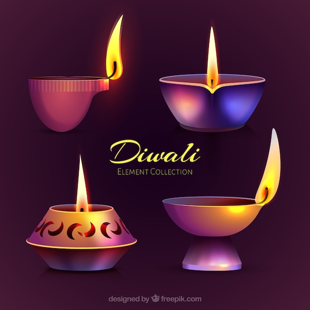 Pack of diwali candles