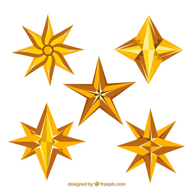 Pack of five stars