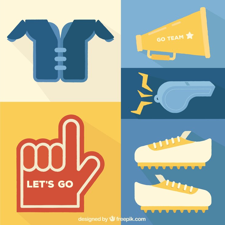 Free Vector pack of football elements