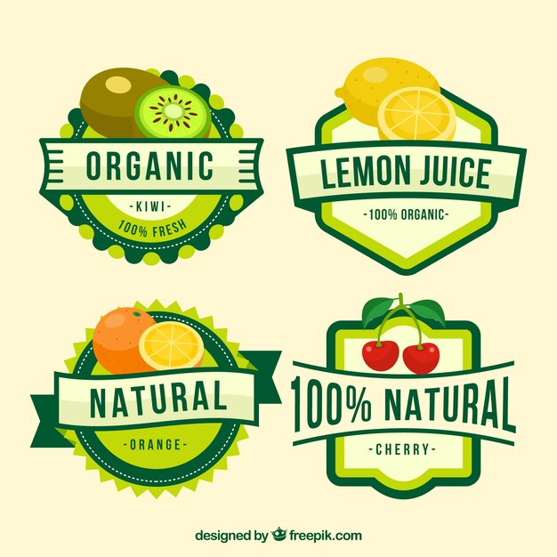 Kiwi  Lemon Logo Design